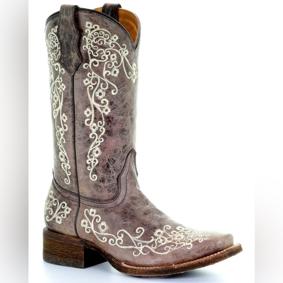 Corral Other - CORRAL KIDS' EMBROIDERED SQUARE TOE WESTERN BOOTS